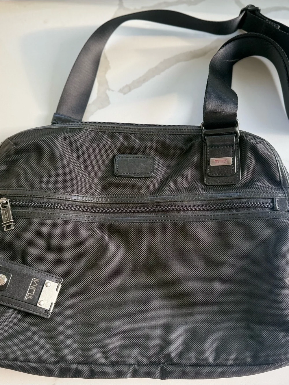 Tumi Crossbody Messenger Black Bag